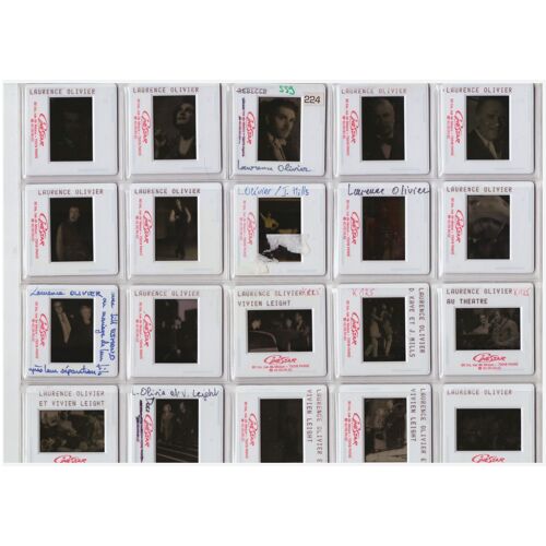 Lot De 20 Diapositives Rares Et Originales "Laurence Olivier"...