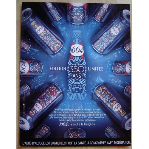 Publicité Papier - Bière 1664 De 2014