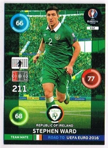 N°112 - Stephen Ward - Irlande - Road To Euro 2016 - Uefa Euro 2016 
