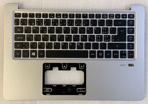 Clavier Qwertz Swiss-Allemand Acer Aspire SF314-51 6B.GKBN5.024 LV4P_A51BWL AEZ8VS01110 NKI14170JS NK.I1417.0JS NSK-RDEBU 0KN1-092SF13 TOPCASE Noir / Argenté rétroéclairé
