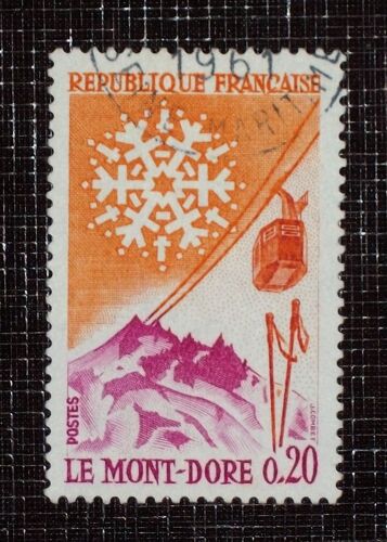¨France N° 1306 Oblitéré De 1961 - 20c « Le Mont-Dore : Téléphérique Du Puy De Sancy »