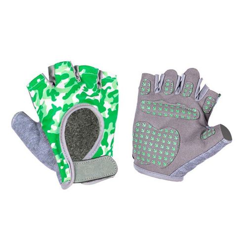 Gants De Cyclisme Pour Enfants, Respirants, Antidérapants, Absorbant Les Chocs, Rembourrés, En Gel De Silice, Demi Doigt, Pour Sport, Vtt