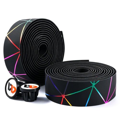 Ruban Adhésif Pour Guidon De Vélo, 2 Pièces, Couverture De Volant, Pu Eva, Antidérapant, Résistant À L'usure, Accessoires De Cyclisme Multicolores