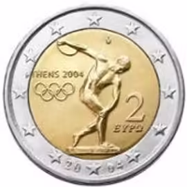2 Euro Commémo Jo D'athènes - Grèce 2004