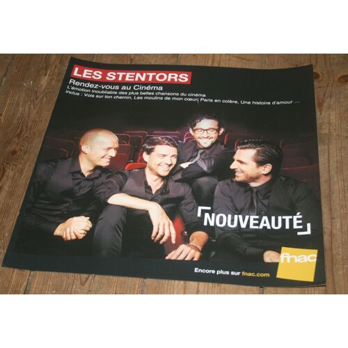 Plv Souple 30x30cm Les Stentors Rendez-Vous Au Cinéma / Magasins Fnac