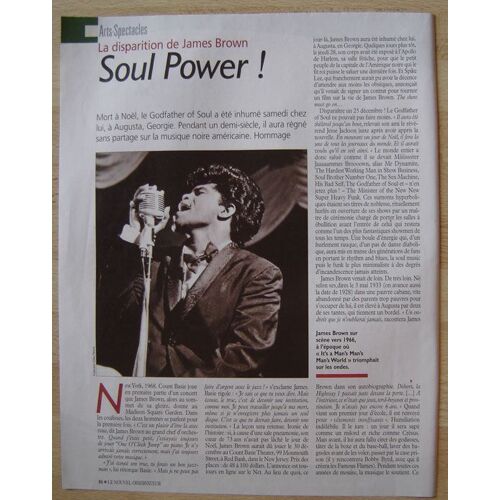 Le Nouvel Observateur N°2200, Coupure De Presse, James Brown