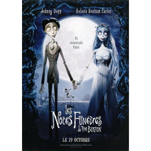 Les Noces Funèbres, Synopsis Dépliant, Mike Johnson, Tim Burton, Johnny Depp, Helena Bonham Carter