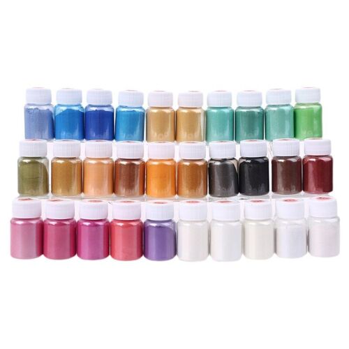Poudre Minérale Naturelle Nacrée De Qualité Cosmétique Faite À La Main, Pigment De Perle De Teinture De Résine Époxy Pour Savon À Bougie De Bricolage 1 Ensemble