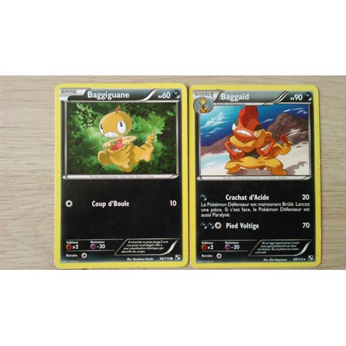 Pokémon Baggiguane - Baggaïd - Noir & Blanc
