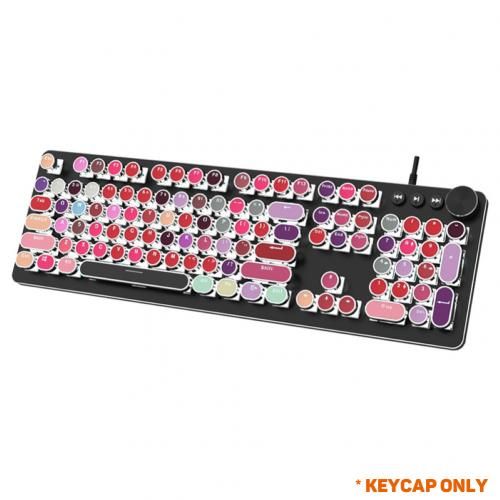 Capuchons de touches de clavier ronds universels, 104 pièces/ensemble, en matériau PBT de haute qualité, pour clavier mécanique Cherry MX