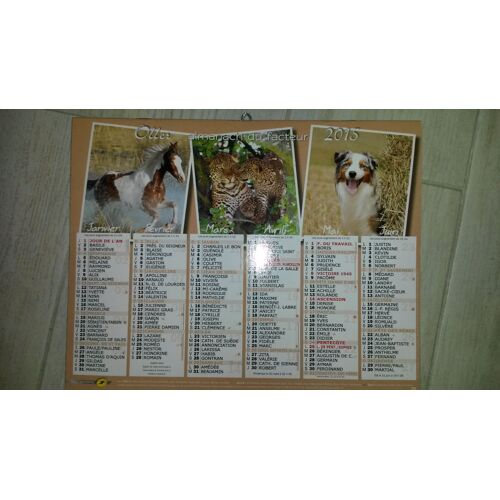 Calendrier La Poste 2015 Oller 222