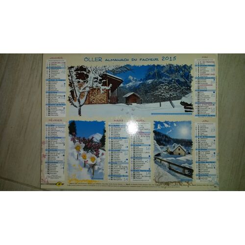 Calendrier La Poste 2015 Oller 322