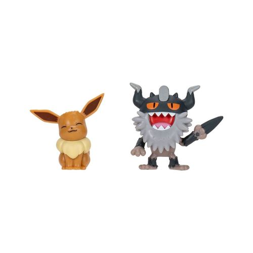 Pokémon - Pack 2 Figurines Pokémon Battle Figure Set Berserkatt & Évoli 2