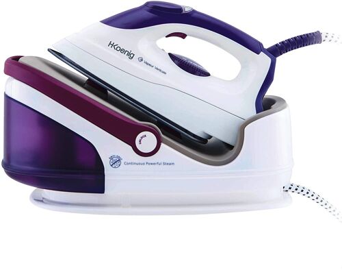 Centrale Vapeur De 1,7l 2400w Violet Blanc