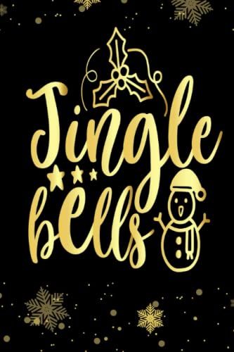 Jingle Bells.Pdf: Christmas Blank Lined Journal Notebook