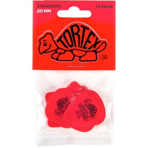 Dunlop Tortex Standard Médiator 0,50 Mm Rouge (12x)