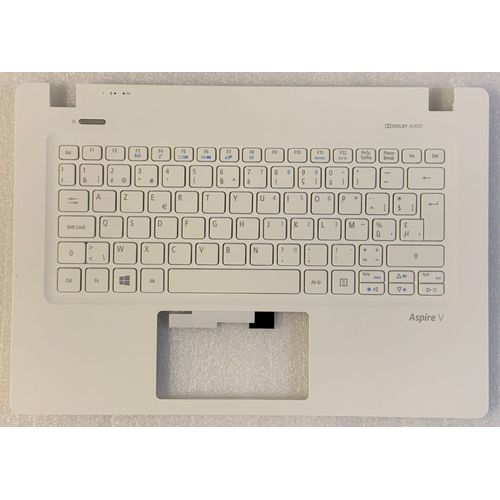 Clavier Azerty Belge Acer Aspire V3-372T 6B.G7AN1.004 NSK-R72SW NKI1117050 NK.I1117.050 TOPCASE Blanc
