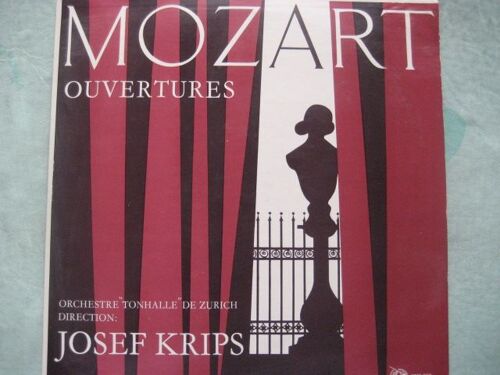 Mozart, Ouvertures D'opéras, - Orchestre  "Tonhalle" De Zurich  -  Direction  :  Josef Krips 