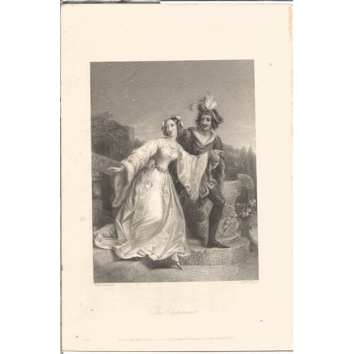 Gravure Anglaise Sur Acier Xixème(Vers 1840) // The Elopement