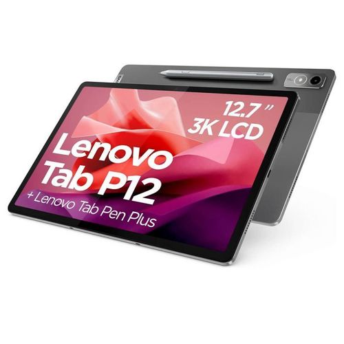 Tablette Lenovo Tab P12 With Tab Pen Plus 128 Go 12.7 pouces Gris