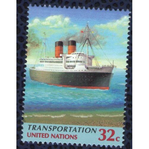Nations Unies 1997 Onu Neuf Steamer Bateau À Vapeur Double Cheminé