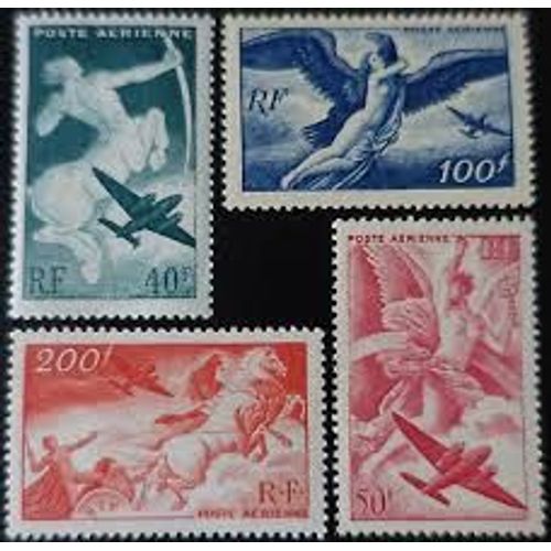 Série Mythologique Complète Année 1946 Poste Aérienne N° 16 17 18 19 Yvert Et Tellier Luxe