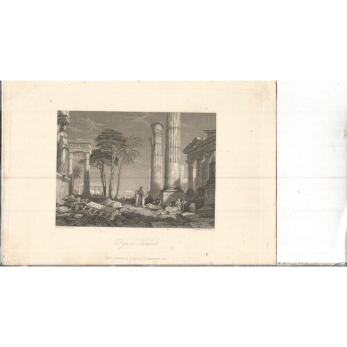 Gravure Anglaise Sur Acier Xix Ème(Vers 1840) // Byron's Dream
