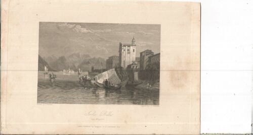 Gravure Anglaise Sur Acier Xixème // Isola Bella ,Lago Maggiore