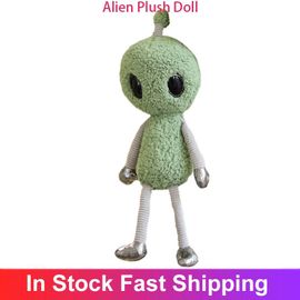 Oreiller À La Mode Pour Fille Et Garçon, Jouet En Peluche Avec Expression Aventure, Monstre Extraterrestre Vert, Cadeau D'anniversaire Pour Bébé Garçon