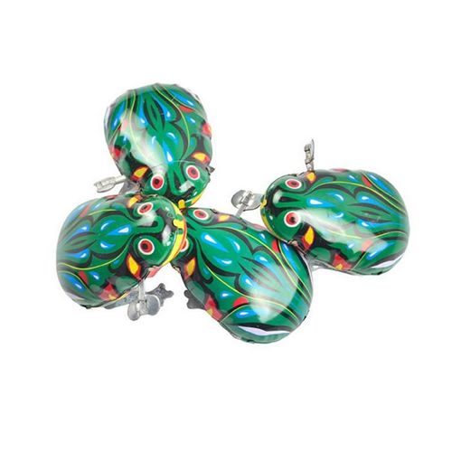 Jouet Classique En Étain Pour Enfants, 1 Pièce, Jouet Mécanique, Fer À Sauter, Grenouille, Lapin, Coq, Figurines D'Action
