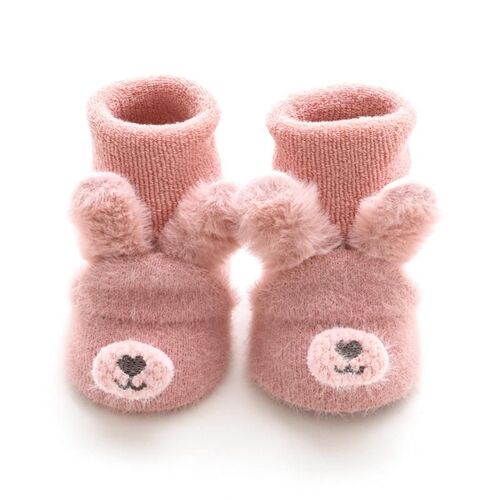 Chaussettes Antidérapantes Pour Bébé Garçon Et Fille, Chaussons Chauds D'Hiver, Pantoufles De Dessins Animés D'Animaux, Bottes Décontractées Pour Tout-Petits, Nouvelle Collection