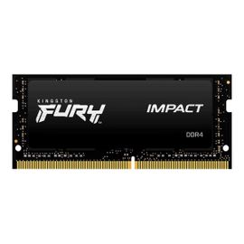 Kingston FURY Impact - DDR4 - module - 16 Go - SO DIMM 260 broches - 3200 MHz / PC4-25600 - CL20 - 1.2 V - mémoire sans tampon - non ECC - noir