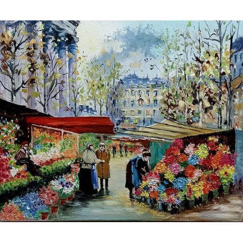 Paris.Marché aux fleurs