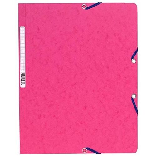 Exacompta Chemise À Élastiques Sans Rabats 24 X 32 Cm Fuchsia