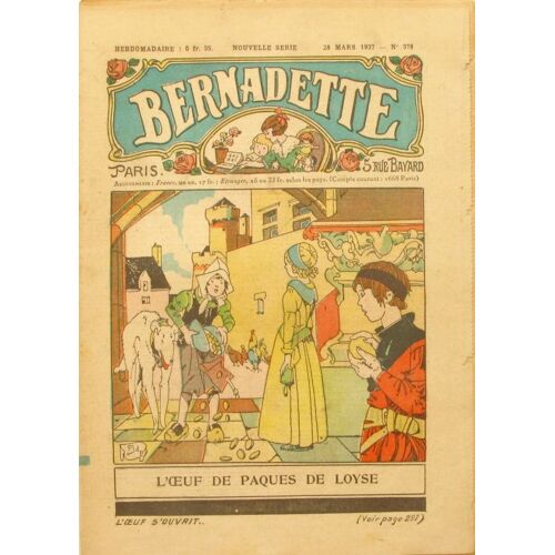 Bernadette N°378 - L'oeuf De Paques De Loyse