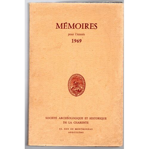 Mémoires Pour L'année 1969