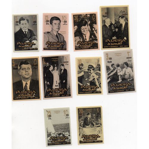 Fujeira- Série De 10 Timbres Neufs- J.F Kennedy