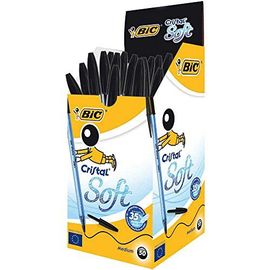 Bic Cristal Soft Stylo-Bille Non Rétractable Noir