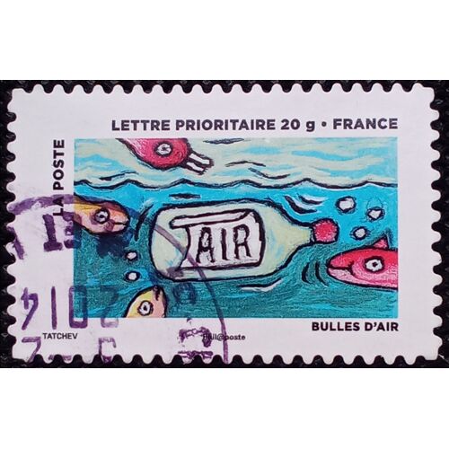 France 2013 Timbre Oblitéré Yt 890 - Bulles D'air - Cachet Rond - Carnet Le Timbre Fête L'air