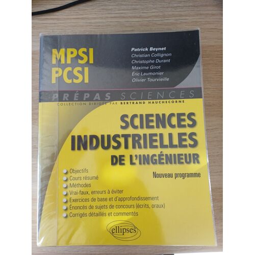 Prépas Sciences - Sciences Industrielles De L'ingénieur