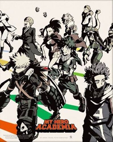 My Hero Academia - Heroes & Villains - Effet 3d - 20,3x25,4cm - Affiche / Poster / Envoi Roulé