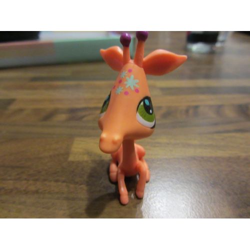 Petshop  Girafe Orange Avec Antenne Violette Sans Aimant