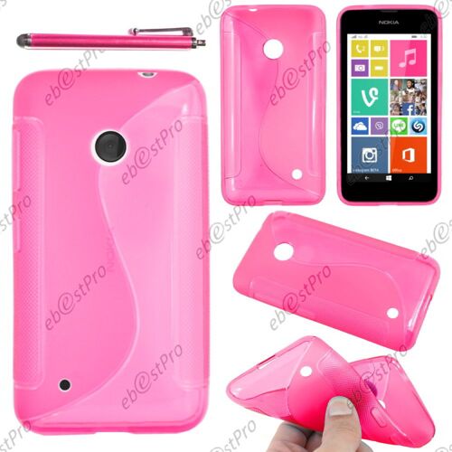 ebestStar ® Housse Etui Coque Silicone Gel Motif S-line Protection Souple pour Nokia Lumia 530, Couleur Rose + Stylet + Film protection d'écran