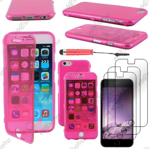 Ebeststar ® Housse Etui Coque Portefeuille Livre Silicone Gel Pour Apple Iphone 6 Plus Écran 5,5", Couleur Rose + Mini Stylet 3 Film