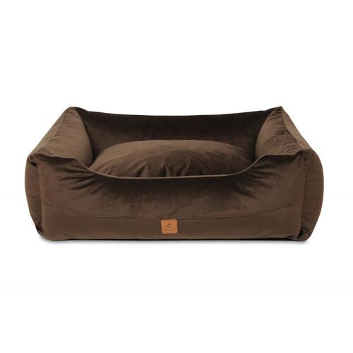 Animood Lit Pour Chien Alex Taille : M, Couleur : Marron, Matière : Welur