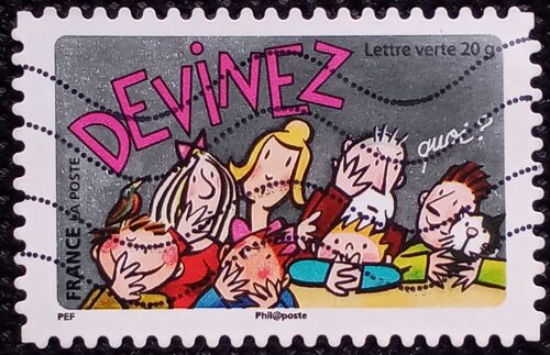 France 2014 Timbre Oblitéré Yt 1052 - Devinez - Carnet Bonne Année, Toute L'année !