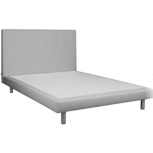 Lit Cannes 160x200cm Gris Clair