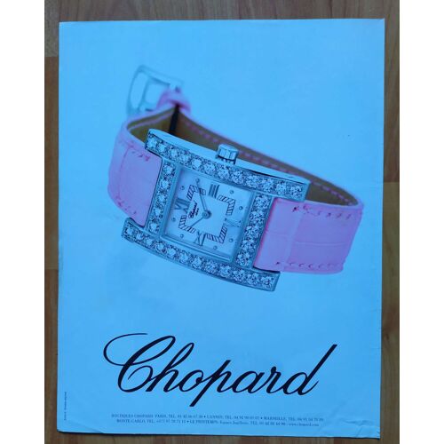 Publicité Papier - Montre Chopard De 2002