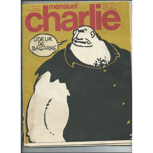 Charlie 01/05/1975 E.C. Segar, Cathy Millet, Charles M. Schulz, Bill Tidy, Andrevon, Daniel Caux, Voss, Jean Pierre Dionnet, Andy Capp, Feiffer, Sydney Jordan, Wolinski & Pichard, Perez, Max Fleischer