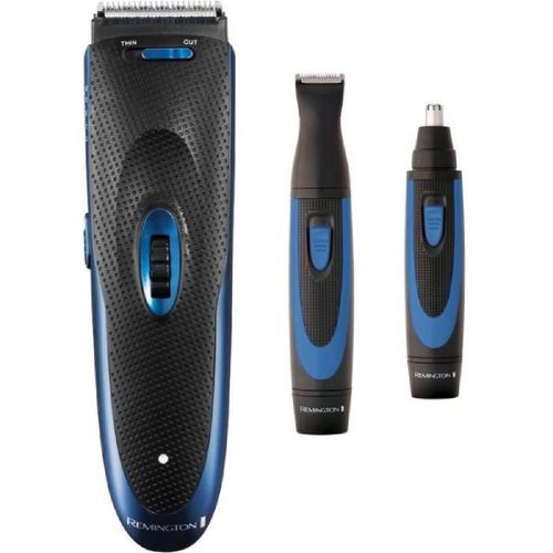 Remington Hc910 Kit Coiffure Tondeuse Cheveux Lames Acier Inoxydable. Tondeuse Précision Et Visage. Utilisation Avec/Sans Fil - Bleu